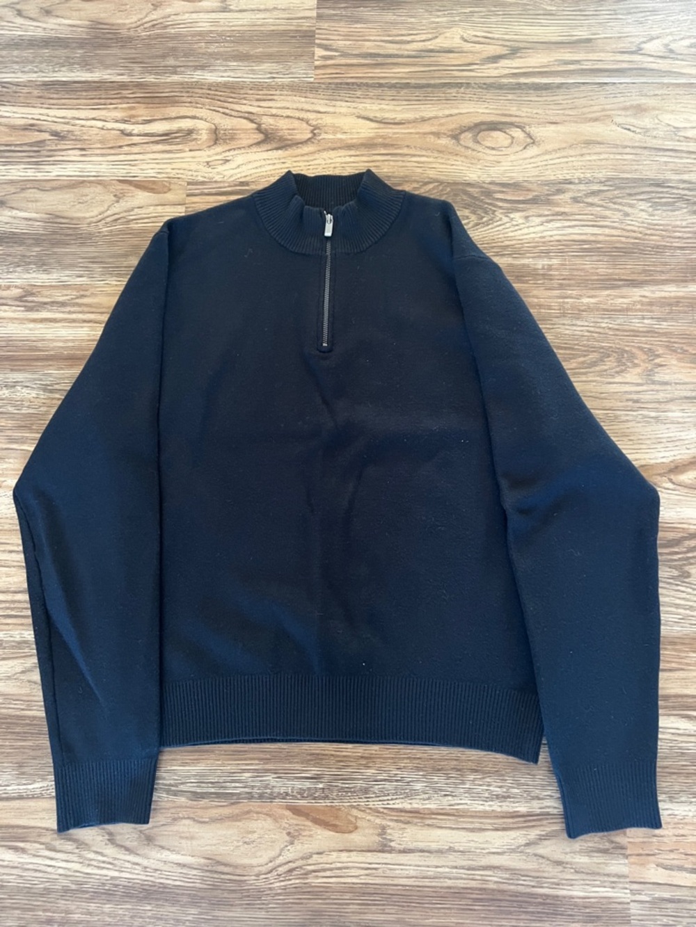 Tahari Black Zip-Up Sweater